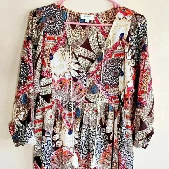 Umgee tribal print boho dress size small - Picture 12 of 13